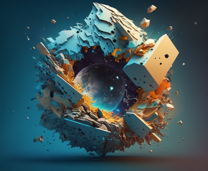 3D abstract art
